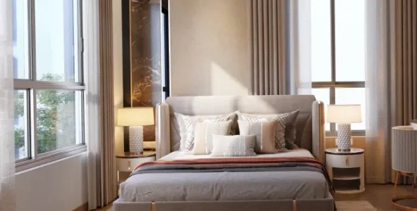 Villa master bedroom interior