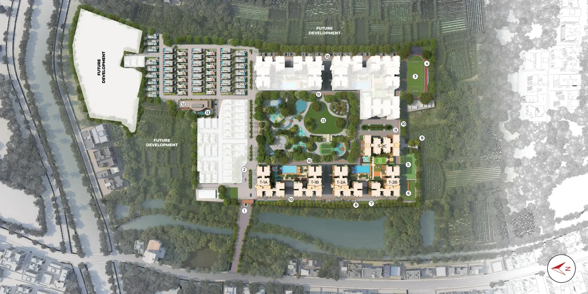 Villa enclave master plan — Vinayak 21 Acres